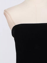Rhinestone Lace-Up Back Tube Maxi Dress by ALE AVENA – fabric detail