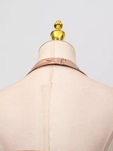 Champagne Halter Ruched Maxi Dress by ALE AVENA – care instructions