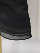 Ruffle Slit Maxi Dress by ALE AVENA – care instructions