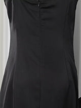 Ruffle Slit Maxi Dress by ALE AVENA – close-up detail