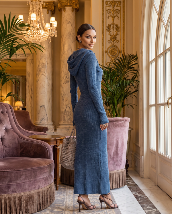 Midnight Navy Classic Abaya