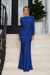Twisted Long Sleeve Maxi Dress by ALE AVENA – fabric detail