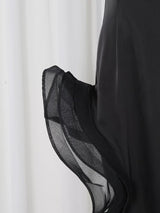 Ruffle Slit Maxi Dress by ALE AVENA – waist detail