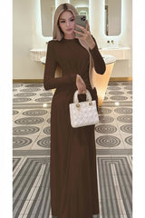 Twisted Long Sleeve Maxi Dress by ALE AVENA – care guide