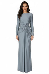 Twisted Long Sleeve Maxi Dress by ALE AVENA – rear detail