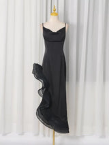 Ruffle Slit Maxi Dress by ALE AVENA – side view